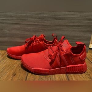 red adidas sneakers size 10